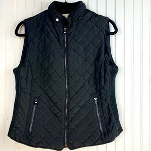 Black Quilted Vest